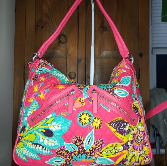 Vera Bradley Floral Pink Shoulder Bag - Picture 6 of 17